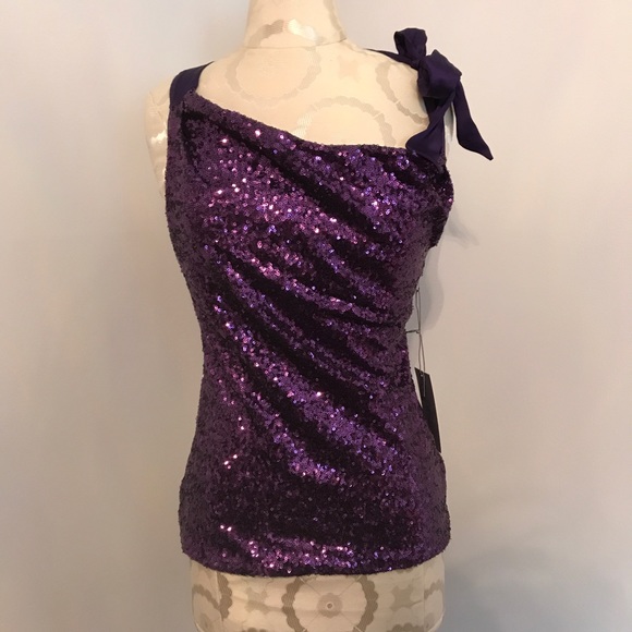 Jennifer Lopez Tops - Purple Sequin Top by J. Lopez is NWT. Small Petite
